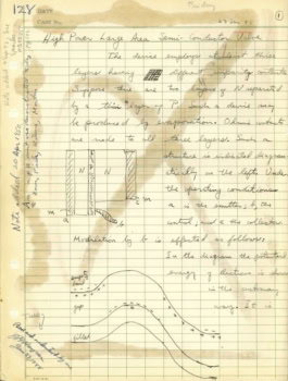 Fragment notatek Williama Shockleya