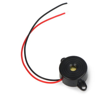 Buzzer piezo z przewodami w obudowie
