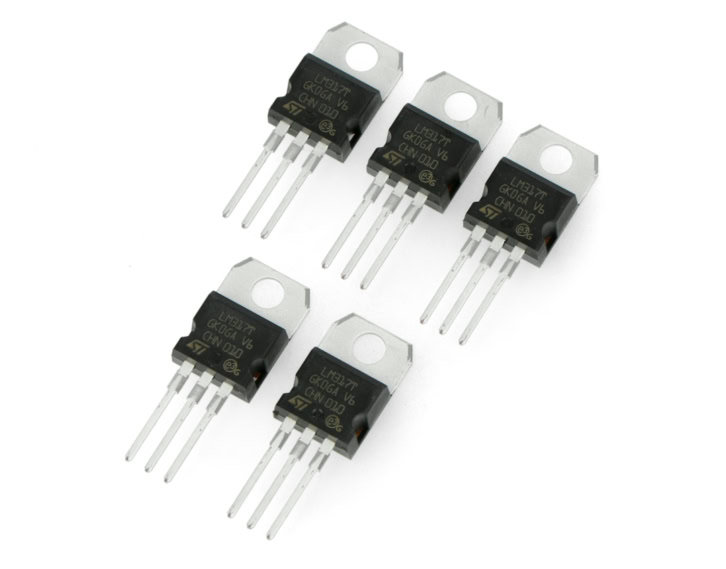 Stabilizatory LM317 w obudowie TO220