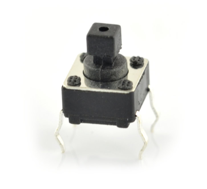 Miniaturowy przycisk monostabilny lutowany w płytkę PCB