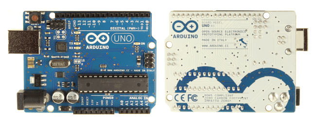 Arduino UNO R3 - przód/tył.