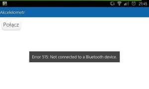 App Inventor i brak połączenia Bluetooth.