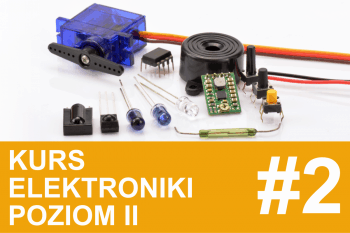 Kurs elektroniki II – #2 – przyciski, diody RGB, kontaktron