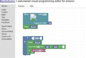 BlocklyDuino - graficzny edytor kodu Arduino