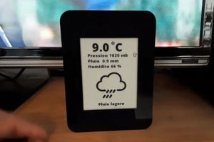 Niezwykła stacja pogodowa DIY z dwoma ekranami e-ink