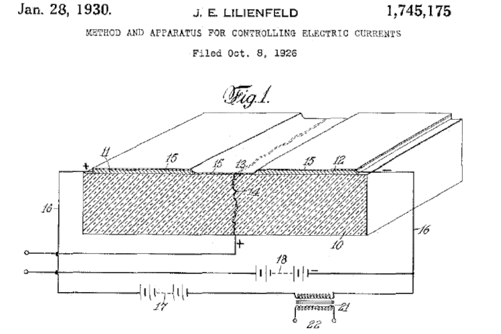 Fragment wniosku patentowego z 1926 roku