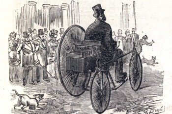 Pojazd elektryczny (tricykl) z roku 1881