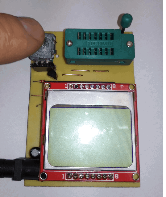Tester elementów Atmega32 i LCD Nokia 5110