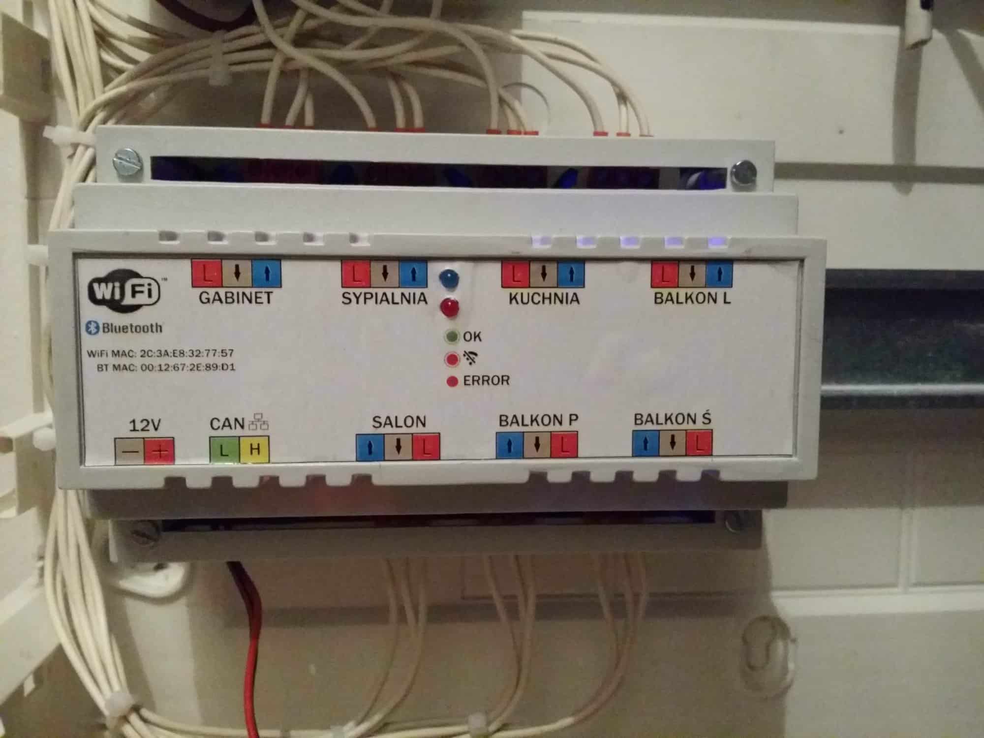 Sterownik rolet do automatyki domowej