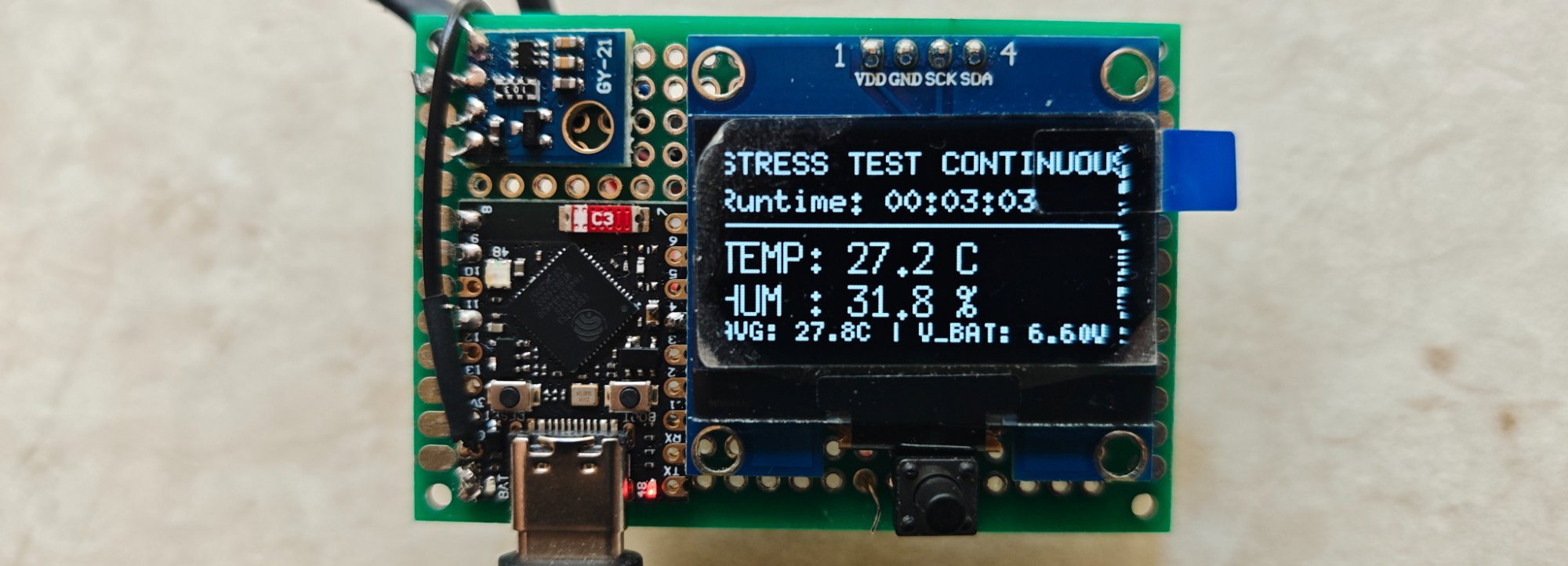 Inteligentny czujnik temperatury PC z ogniwa od e-papierosa